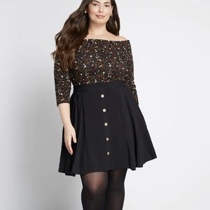 Modcloth sassy thing skater skirt - 1x